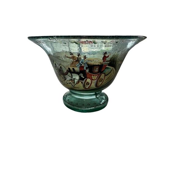 Extremely Rare Ludwig Moser Hand Blown, Hand Painted Enamel Bowl 🛑 - Picture 3 of 15